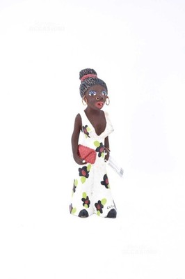 Statue Ton Cubana Frau Wohlhabenden H 24 CM