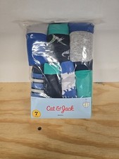 Cat  Jack Boys Tagless Cotton Brief Underwear 7-Pack XL 14 Dinosaurs