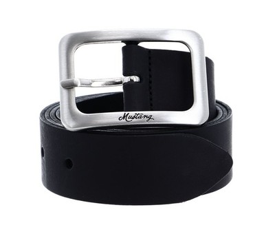 MUSTANG Woman´s Leather Belt 3.5 W85 Gürtel Accessoire Black Schwarz Neu