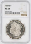 1880-S Morgan Silver Dollar NGC MS64 S$1 San Francisco Minted No Reserve