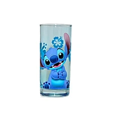 Disney Stitch Character Portrait Drinking Glass, Disneyland Paris Original