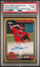 2024 TOPPS CHROME UPDATE CHROME BB UPDATE SER AUTOS GAVIN WILLIAMS 27/50 PSA 9