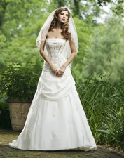 Vintage Corset Wedding Dress Wedding Dress Beaded Ivory 32-60 Rose Lace Ruched