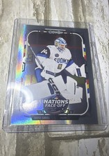 2025-26 O-Pee-Chee - 4 Nations Face-Off Juuse Saros #521 Rainbow Foil /350