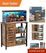 20-29 Gallon Fish Tank Stand, Aquarium Stand with Cabinet Accessories Storage...