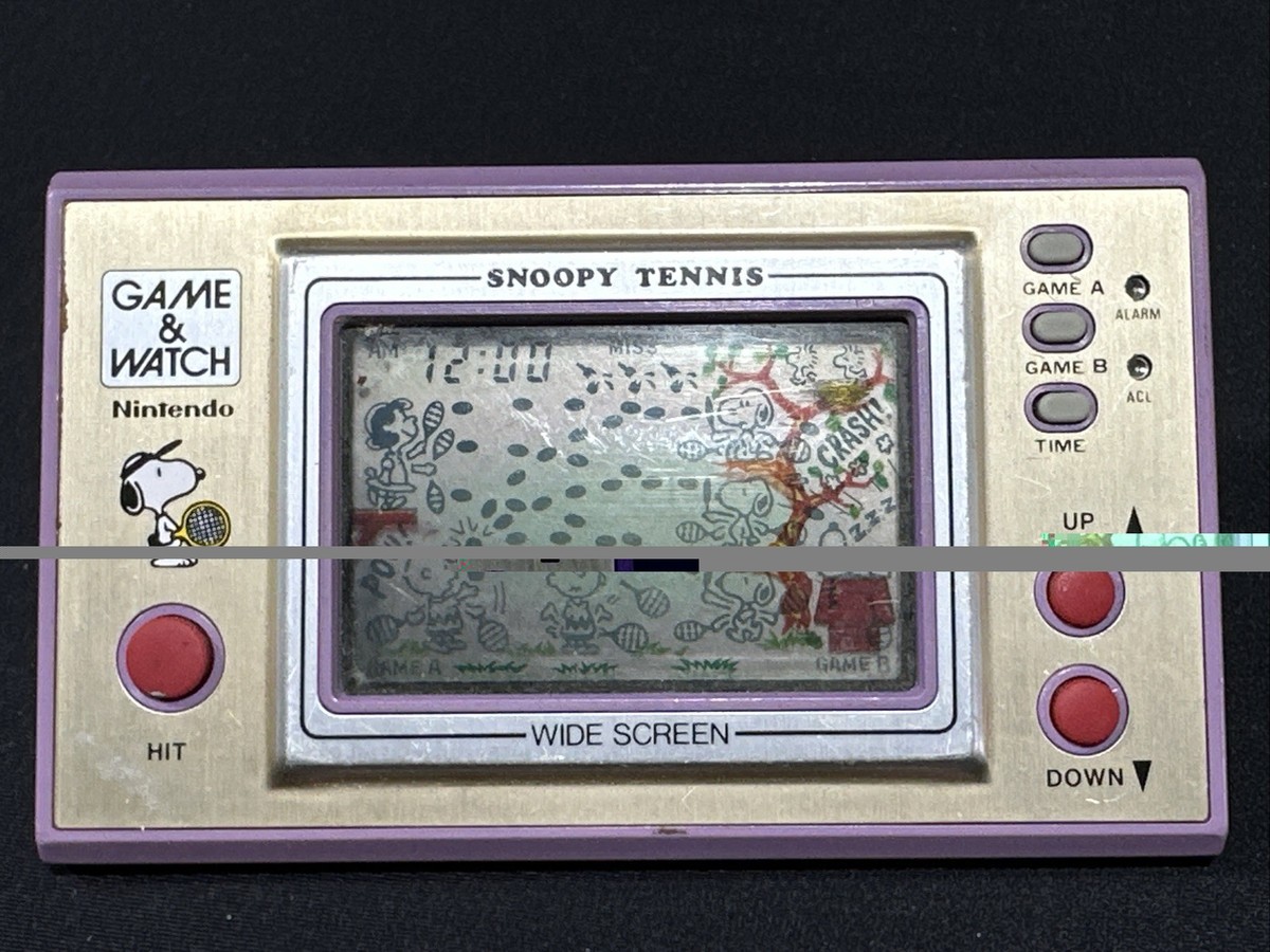 H*H様 Snoopy Tennis　1982 　Nintendo ゲーム&ウォ Snoopy Nintendo Tennis Widescreen Game Watch Working 1982 AS IS | eBay