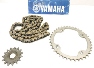 2005 Yamaha YFZ450 YFZ 450 15T Front & 38T Rear sprocket w/ Chain 🔥