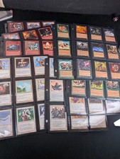 Colección de 180 cartas de colección Magic The Gathering años 90 fundas de carpeta