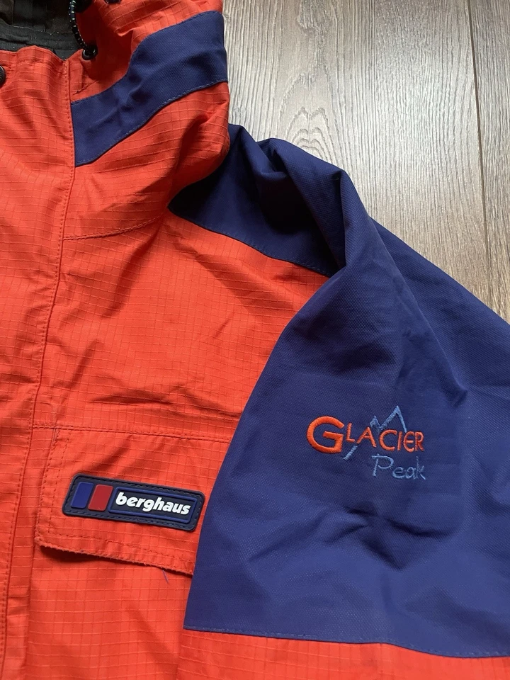 Berghaus Glacier Peak Jacket Orange Gore-Tex XCR Outdoor Hiking Size L - Image 2 of 4