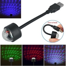 LED Starry Sky Car Projector Lamp? USB Interior Atmosphere Light for Roof &Cabin