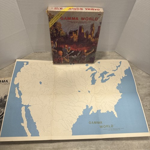 Vintage 1978 1st Ed TSR Gamma World 3002 Science Fantasy Role Playing Game. Ohne Würfel - Bild 5 von 9