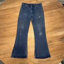 Vintage 70s Levi  s 646 Bell Bottom Jeans Flare Orange Tab Actual 31/28.5