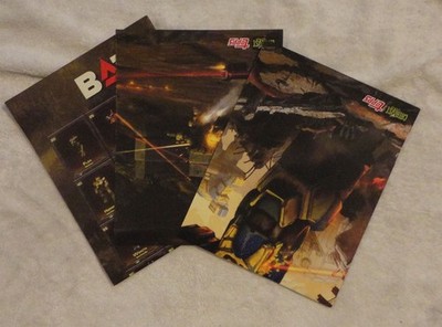 Battletech Mercenaries Kickstarter Promo 3-Poster Set includes 'mech recognition