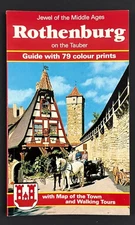 1987 Rothenburg Germany Town City Tourist Guide Vintage Travel Color Booklet