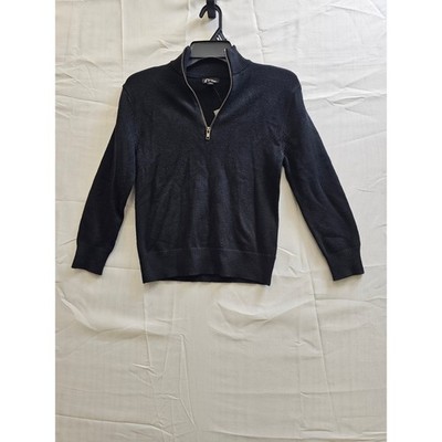 Art Class Boys Black Quarter Zip Mock Neck Sweater Size S 6/7 332 03 6057