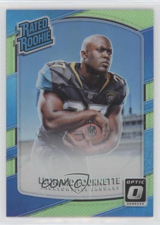 2017 Donruss Optic Rated Rookie Lime Green Prizm Leonard Fournette #169 4r7