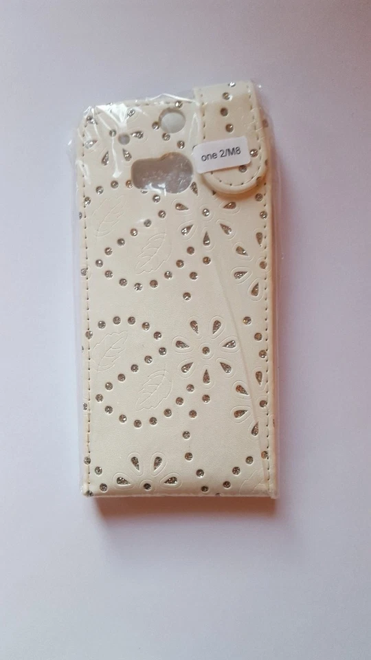 Vertical PU leather flip style phone case, cover to fit HTC One (M8) - Image 2 of 4