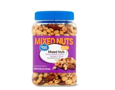 Great Value Mixed Nuts with Peanuts, 27 oz