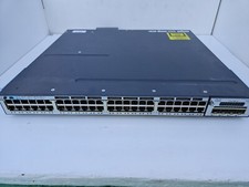 Cisco WS-C3750X-48PF-S 48 Port PoE Gigabit Switch Version 1 C3KX-NM-1G