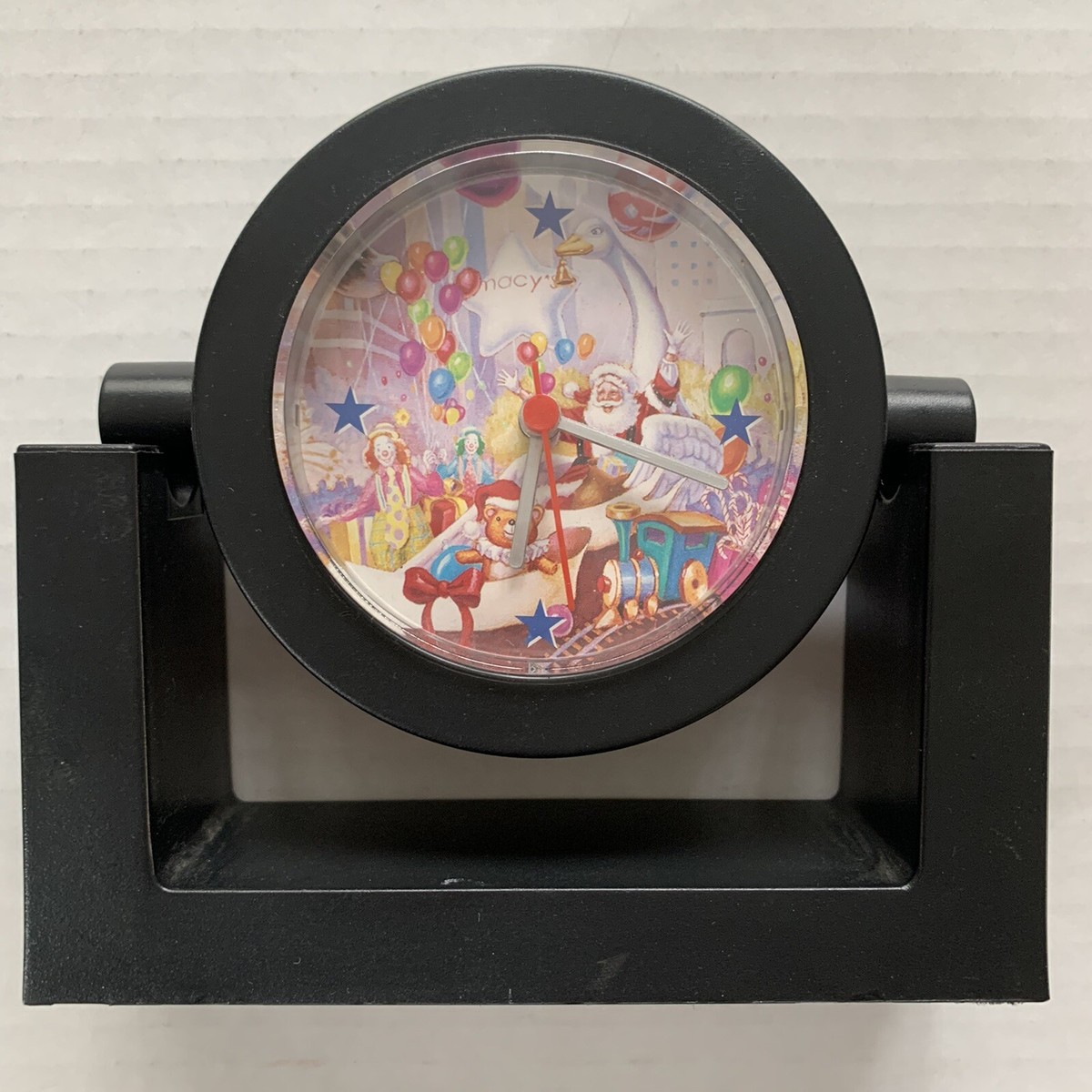 Macy's Thanksgiving Day Parade Santa Claus Swivel Clock