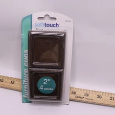 (4-Pk) Soft Touch Caster Cups Floor Rug Protectors 4653395N - Sealed