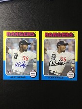 2024 Topps Heritage Alex Speas Real One Auto #ROAASP + base card #274