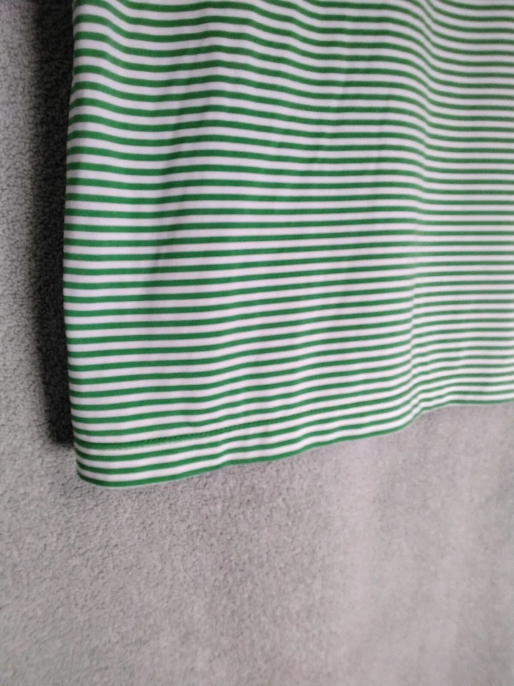 Camiseta sin mangas de golf EP Pro Tour Tech para mujer talla L verde blanco rayas sin mangas Foto 2 de 4