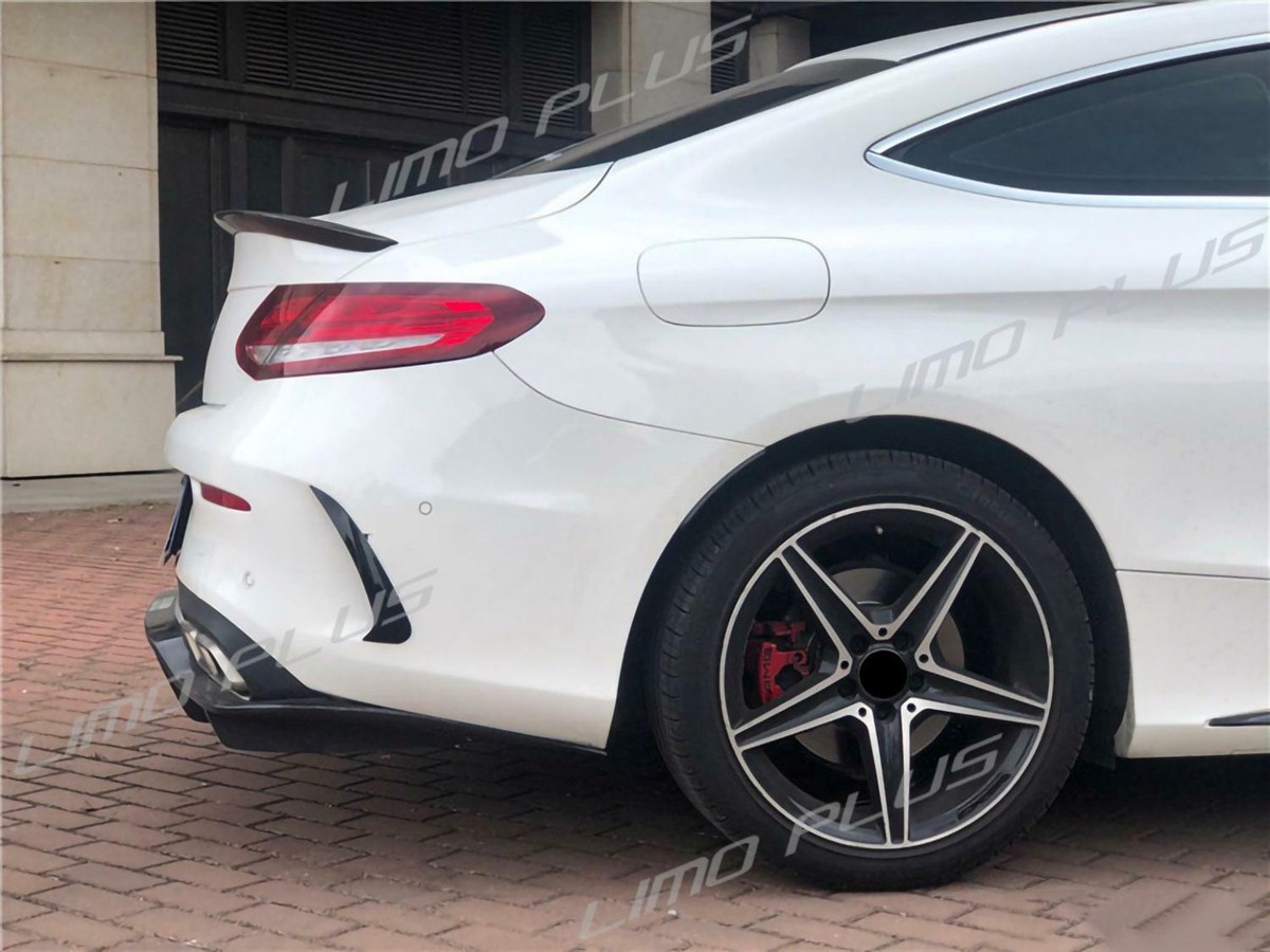 Canards De Alerón De Aletas De Parachoques Trasero Para Mercedes Benz C Class S205 2015 2021