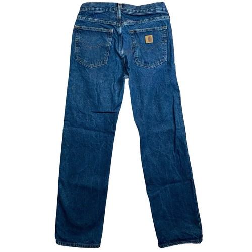 Carhartt Jeans Mens 30x32 Traditional Fit Straight Leg Blue Work B480