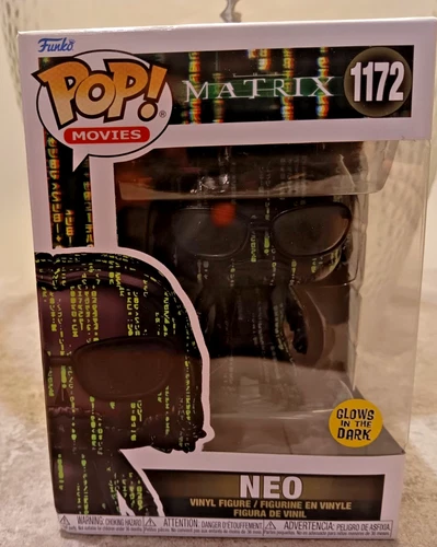 FUNKO POP MOVIES MATRIX NEO 1172 GLOWS IN THE DARK BRAND NEW!
