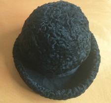 Eleganter Pelzhut Persianer Pelz Mütze Pelzmütze Fellmütze Kappe Größe M