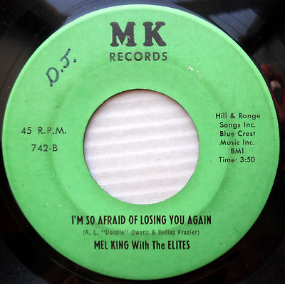 MEL KING & Elites 45RPM Single 7'' OBSCURE PRIVATE COUNTRY e9868