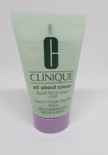 CLINIQUE All About Clean Liquid Facial Soap Mild Travel Size 1 oz / 30ml, New