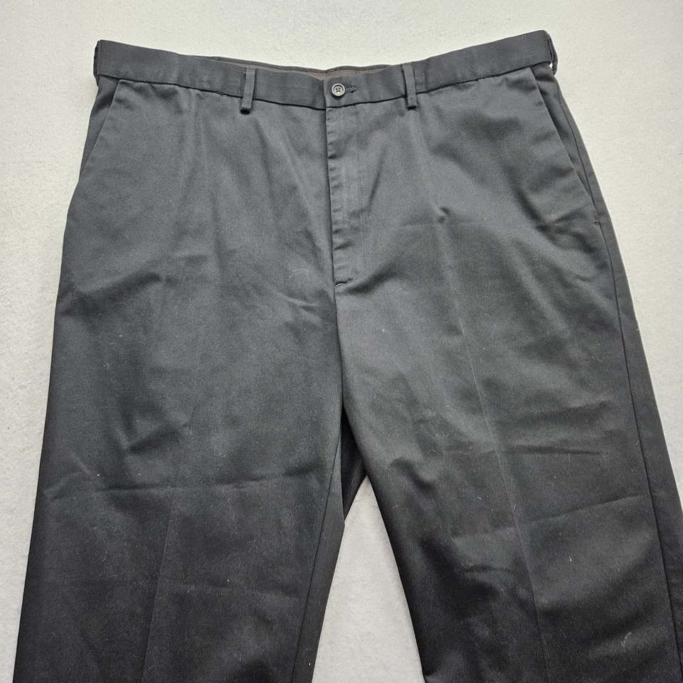 Haggar Men's Size 40 x 32 Black Straight Pants - Image 3 of 4