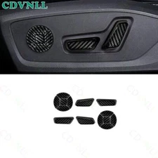 For Audi Q3 RS Q3 2019-23 ABS Carbon Fiber Seat Adjust Handle Button Switch Trim