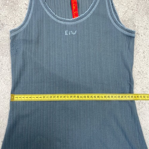 Ewa I Walla Ribbed Blue Sleeveles Top Tank Size M - Picture 18 of 19