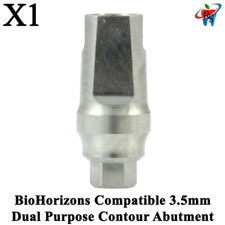 1pcs Dental BioHorizons Compatible 3.5mm Dual Purpose Contour Abutment