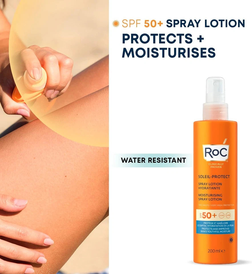 RoC - Soleil-Protect Moisturising Spray Lotion SPF 50 - Broad-Spectrum Sun Prote - Image 3 of 4