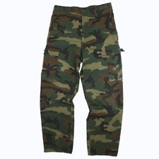 Vintage World Famous Camo Cargo Military Pants Size 38