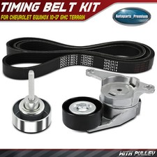 3pcs Serpentine Belt Drive Component Kit For Chevrolet Equinox 10-17 Gmc Terrain