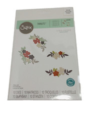 Sizzix Thinlits Wild Blossom Corners Jones 10 dies Ellison Scrapbooking 665286