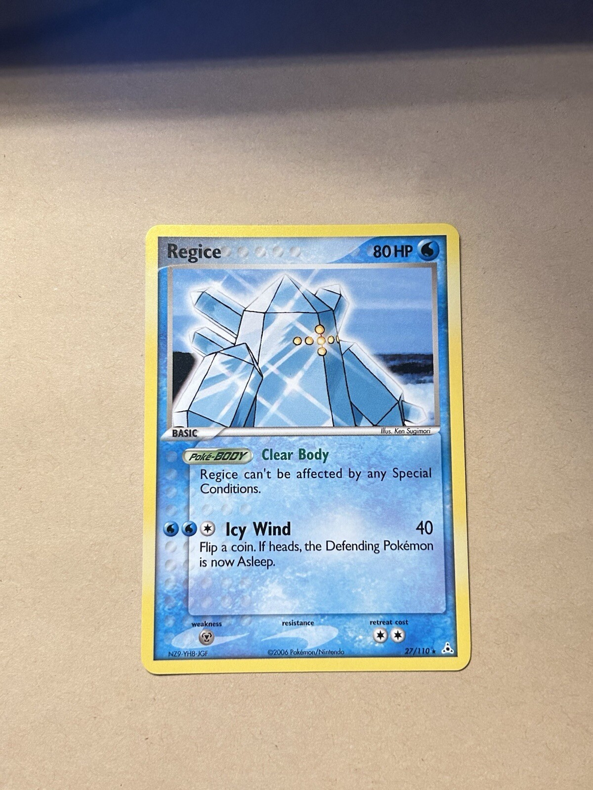 Regice #27 Pokemon Holon Phantoms LP Condition Vintage Card