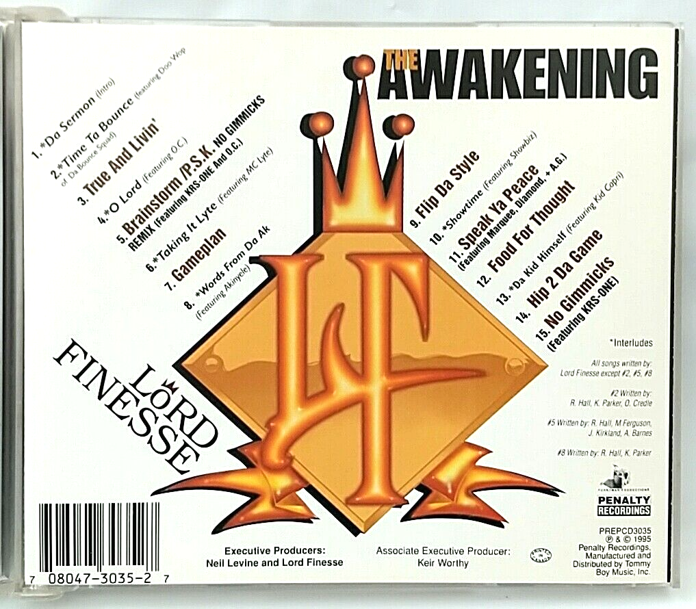 CD) Lord Finesse – The Awakening , OG Press, PREPCD3035, Album