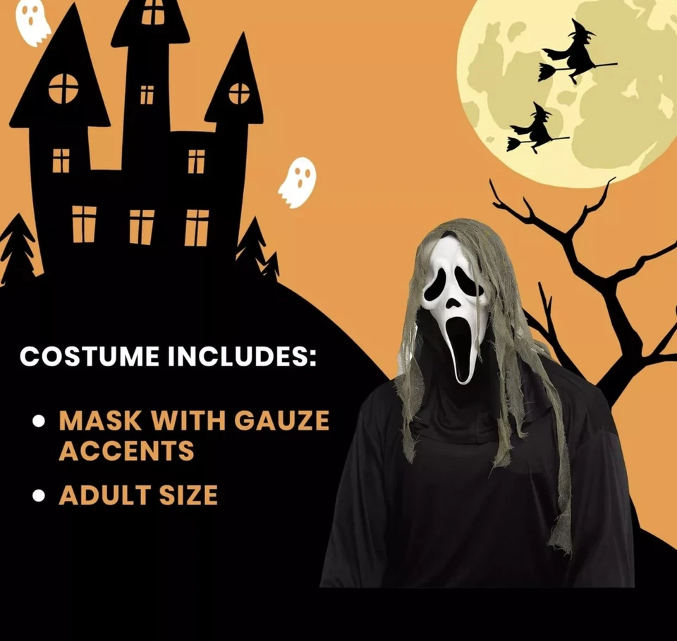 Маска Ghost Face Crypt Creature костюм для взрослых Fun World - Изображение 3 из 3