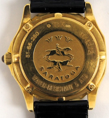 CONCORD Saratoga SL MOP Diamond Dial/Bezel 18k Yellow Gold 31mm Quartz Watch - Picture 10 of 10