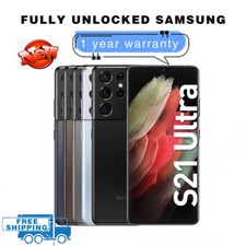 NEW Samsung Galaxy S21 Ultra 5G G998U 128/256/512GB Unlocked GSM CDMA Smartphone