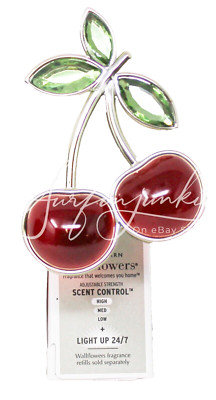 Bath & Body Works Wallflower Plug In Diffuser Bunch of Cherries Cherry Silver