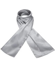 100% Genuine Mulberry Silk Plain Small Neck Scarf Wrap Lightweight Wedding Party