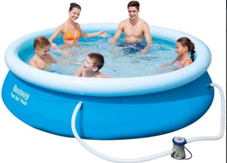 Bestway Fast Set Piscina PVC con Sistema de Filtro 0,76 x 3,05 metros Totalmente Nuevo