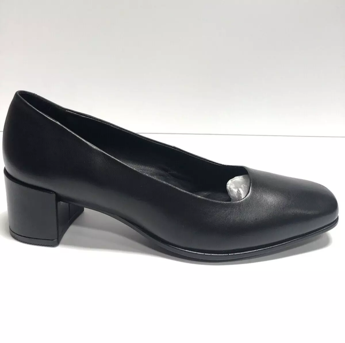 Women's Shape 35 Black Square Toe Pump US7 M | eBay